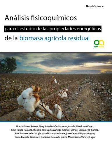 Cubierta para Análisis fisicoquímicos para el estudio de las propiedades energéticas de la biomasa agrícola residual