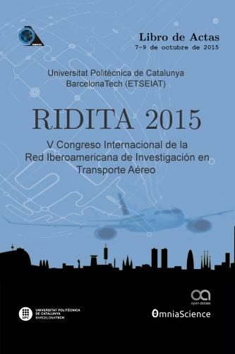 Cubierta para V Congreso Internacional de la Red Iberoamericana de Investigación en Transporte Aéreo (RIDITA 2015 - Terrassa-Barcelona)