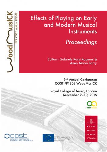 Cubierta para Making wooden musical instruments: An integration of different forms of knowledge (3rd Annual Conference COST FP1302 WoodMusICK - Barcelona)